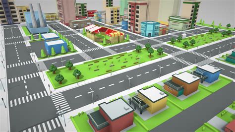 Low Poly City - 3D model by Prajwal_m (@prajwalpark5) [f7847fb] - Sketchfab