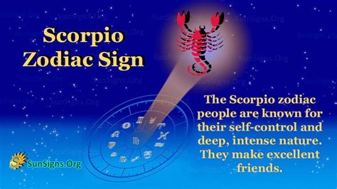 Scorpio Zodiac Sign Facts, Traits, Money and Compatibility - SunSigns.Org