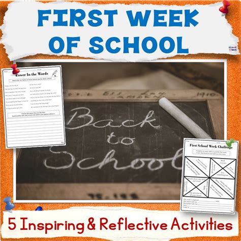 First Week of School Activities - Back To School Worksheets - Print and ...