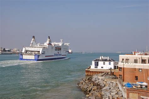 BRITTANY FERRIES: Portsmouth, busy International Ferry Port