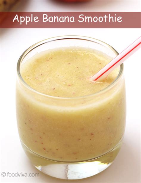 Apple Banana Smoothie Recipe - Creamy Thick Smoothie with Orange Juice