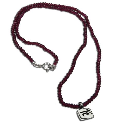 Root Chakra Necklace Garnet Gemstone 18 Inches, chakras jewelry | shanti boutique spiritual jewelry