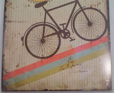 Vintage Inspired Retro Bike Bicycle Decor Wooden Sign Plaque 34682-2