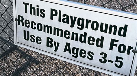 Playground Safety Signs & Labels