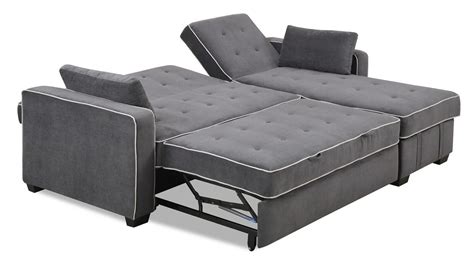 Augustine Sectional Moon Grey by Serta / Lifestyle | Sofa bed king size, Convertible sofa bed ...
