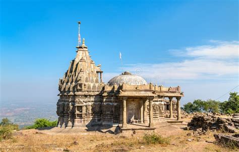 Digambar Jain Mandir, a Temple on Pavagadh Hill - Gujarat, India Stock ...