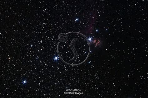 Orion's Belt, Horsehead Nebula and Flame Nebula. | Stocktrek Images