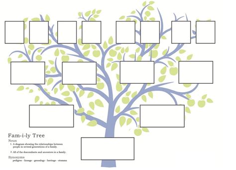 Family Tree Template - Fotolip