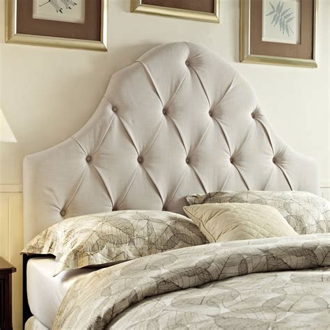 Tufted Ivory King/California King Size Upholstered Headboard - Overstock Shopping - Big ...