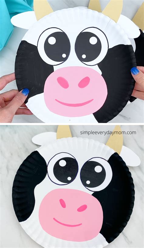 Paper Plate Cow Craft | Cow craft, Crafts for kids, Preschool crafts