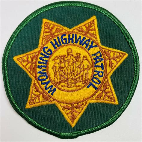 Wyoming Highway Patrol State Police Trooper WY Patch | #3867022018