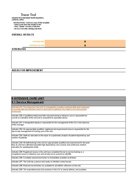 ICU Audit Tools | PDF | Intensive Care Unit | Intensive Care Medicine