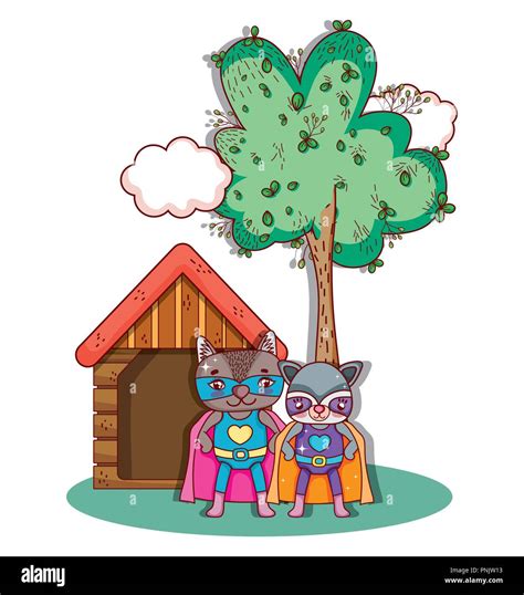 Superhero animals cartoons Stock Vector Image & Art - Alamy