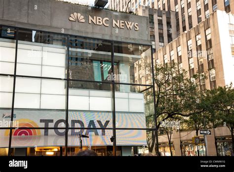 NBC News and Today Show Studio in Rockefeller Center, NYC, USA Stock Photo - Alamy