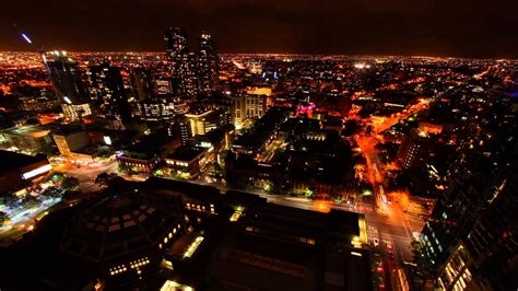 Melbourne Night View Time Lapse - YouTube