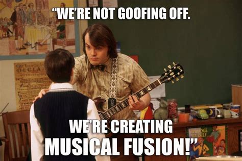 School of Rock! Musical fusion! | Funny movie lines, School of rock ...