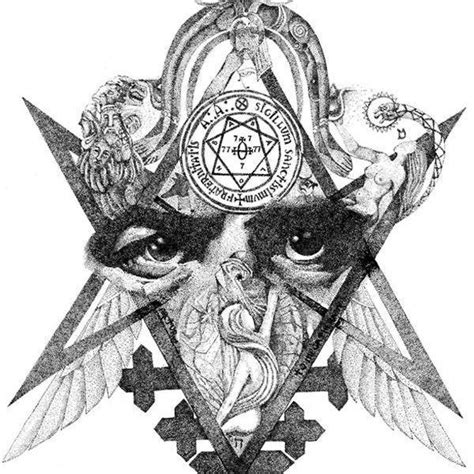 Aleister Crowley . Unicursal hexagram Argentum Astrum order | Occult symbols, Satanic art ...