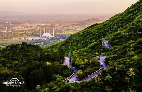 amazing view of Islamabad from margalla hills especially during sunsett ...