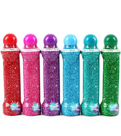 Amazon.com: 4oz. Bingo Daubers 6 Pack - Mixed Colors and Designs - Confetti Collection - for ...