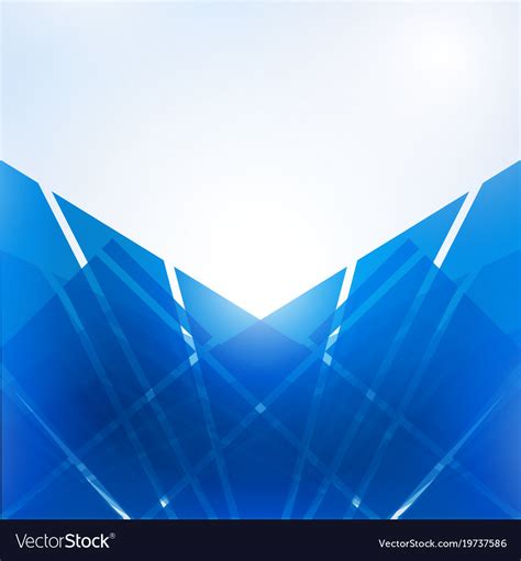 Abstract blue technology geometric corporate Vector Image