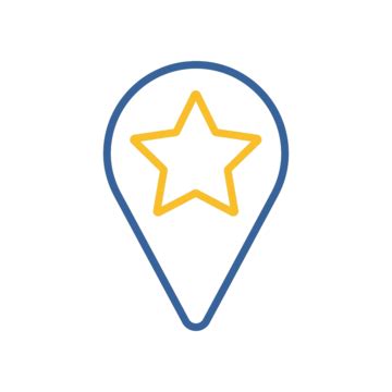 Toprated Star Map Pin Icon With Location Pointer And Markers Vector, Favorite, Vector, Best PNG ...