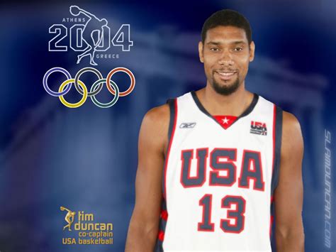 Tim Duncan Olympics 2004 USA Team Wallpaper