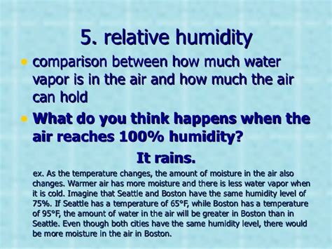 1.3 Water Vapor & Humidity Notes Ch10 L4