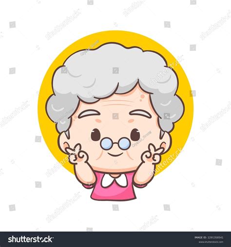 Grandma Cartoon Face