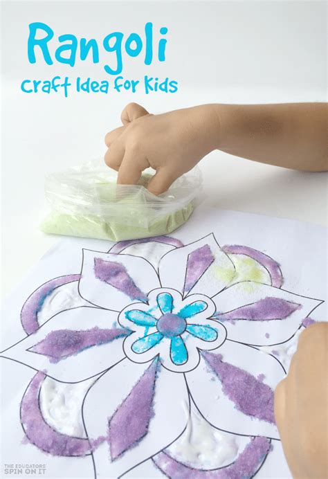 Rangoli Craft Idea for Kids