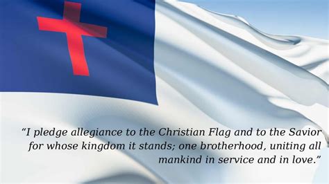 The Pledge Of Allegiance To The Christian Flag: What Did You Know?