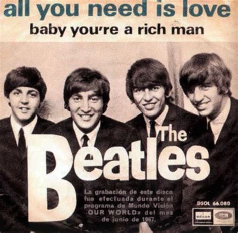 All You Need Is Love single artwork – Spain – The Beatles Bible