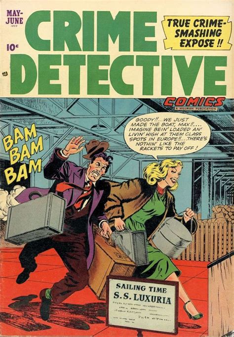 Crime Comics, True Crime, Bambam, Detective, Comic Book Cover