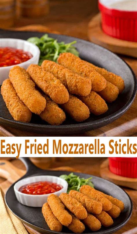 Easy Fried Mozzarella Sticks Recipe- All She Cooks