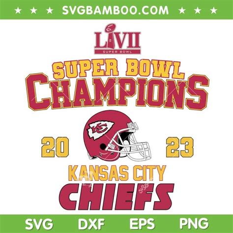 Chiefs Super Bowl 2023 Champions SVG