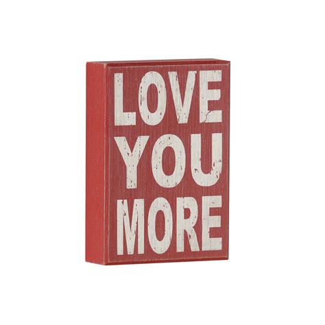 Red Love You More Plaque | Love you more, Rustic wall art, Pink wall art