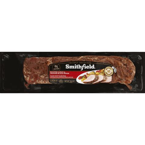 Smithfield Pork Loin, Fresh, Roasted Garlic & Cracked Black Pepper ...