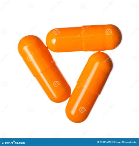 Capsule Pills Medicine Pharmacy Orange Stock Image - Image of ...