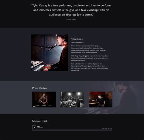 Musician Epk Template