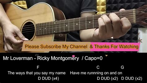 Mr Loverman - Ricky Montgomery Guitar Cover Tutorial with Chords / Lyrics - YouTube