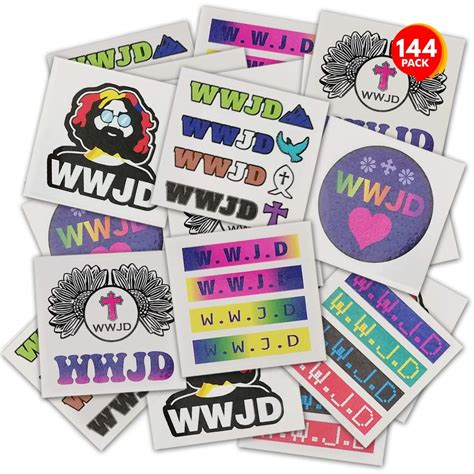 WWJD Temporary Tattoos for Kids - Bulk Pack of 144 · ArtCreativity Wholesale