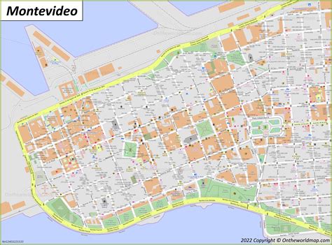 Montevideo Map | Uruguay | Detailed Maps of Montevideo