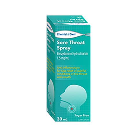 CHEMISTS' OWN Sore Throat Spray 30mL | WholeLife