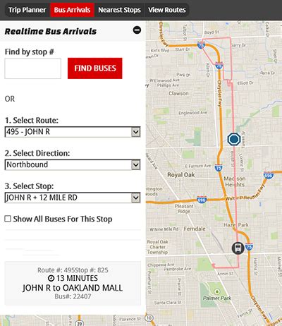 Smart Bus Route Map - United States Map States District