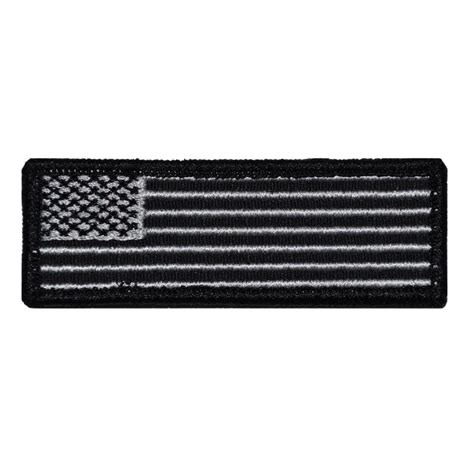 US Flag Patch 1x3 - Black-White | Notch