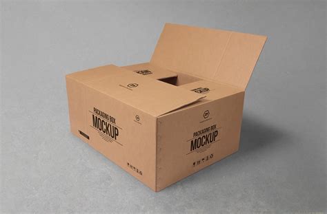 Cardboard Box Mockup - Mockup World