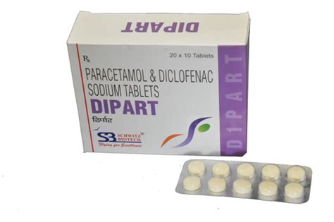 Paracetamol 500 mg + Diclofenac Sodium 50 mg Tablets Manufacturer in Gujarat- Latest Price