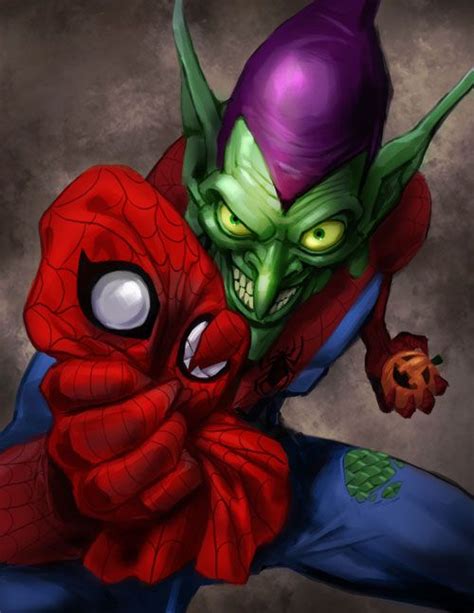 Goblin and Spidey's Mask | Green goblin spiderman, Green goblin, Marvel ...