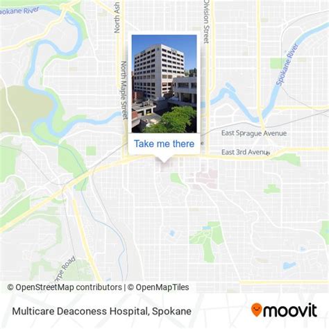 How to get to Multicare Deaconess Hospital in Spokane by bus?