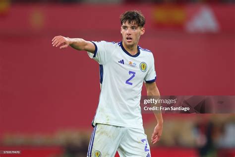 Aaron Hickey of Scotland reacts during the UEFA EURO 2024 European... News Photo - Getty Images