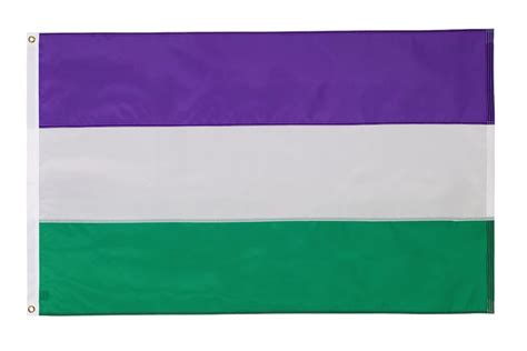 Genderqueer Pride Flag PURPLE WHITE GREEN Pride Flag | Etsy